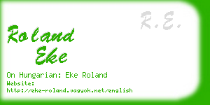 roland eke business card